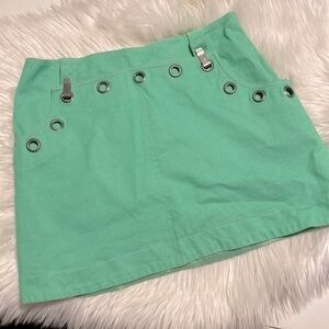 Cynthia Cynthia Steffe vintage Y2K line green mod skirt